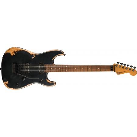 Guitarras Eléctricas Charvel Pro-Mod Relic San Dimas Style 1 HH FR PF Weathered Black Guitarra Eléctrica