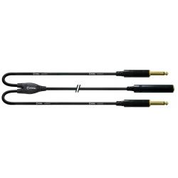 Cables Varios  Cordial CFY03GPP Y Jack Mono Hembra/2 Machos 30CM Cable