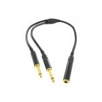 Cordial CFY03GPP Y Jack Mono Hembra 2 Machos 30CM Cable