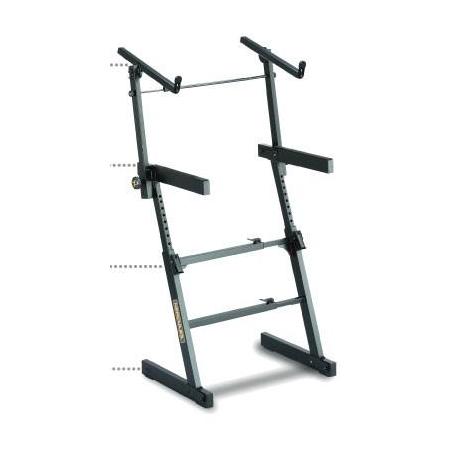 Soportes para teclado Hercules Ks410B Soporte para 2 Teclados Z-Automatico