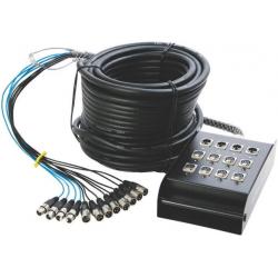 Cables de Audio Completos On Stage SNK8450v2 Cajetín Escenario 8x4 15m