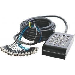 Cables de Audio Completos On Stage SNK124100V2 Cajetín de Escenario 12 x 4, 100 pies