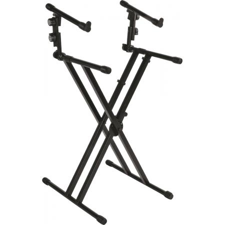 Soportes para teclado QuikLok QL642 Soporte para Dos Teclados en X Doble Perfil / 2 Niveles