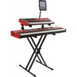 QuikLok QL642 Soporte para Dos Teclados en X Doble 2 Niveles