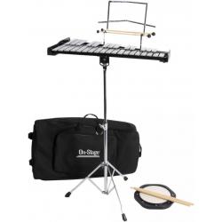 Instrumentos de Percusión On-Stage BSK2500 - Kit de campana de octava de 2.5 con soporte