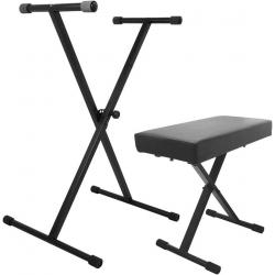 Banquetas para teclado On Stage KPK6500 Soporte + Banqueta Teclado