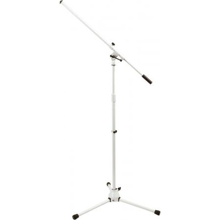 Soporte de Micrófono On Stage MS7801W Soporte telescópico para micrófono blanco