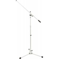 Soporte de Micrófono On Stage MS7801W Soporte telescópico para micrófono blanco