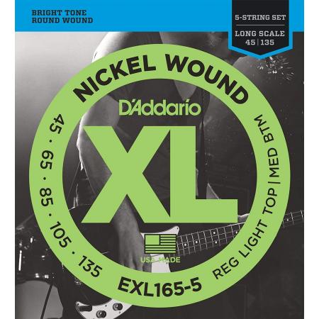 Cuerdas Bajo D´Addario EXL165 Cuerdas De Bajo 5 Cuerdas