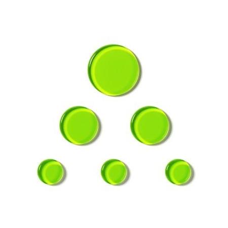 Otros accesorios SlapKlatz MINI - 6 Gel Pads w/case - Alien Green