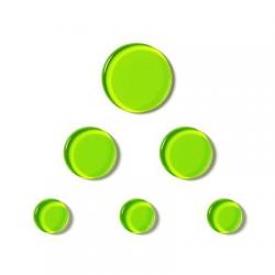 Otros accesorios SlapKlatz MINI - 6 Gel Pads w/case - Alien Green