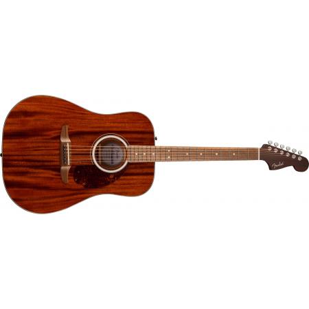 Guitarras Acústicas Fender California Deluxe Redondo Mahogany Walnut Fingerboard Natural Guitarra Acústica