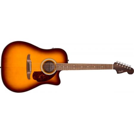 Guitarras Electroacústicas Fender California Deluxe Redondo CE Honey Burst Guitarra Electroacústica