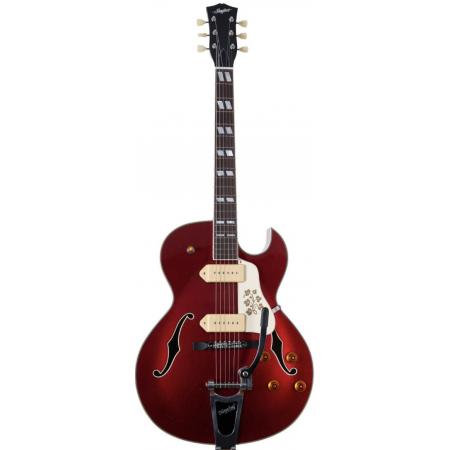 Guitarras Eléctricas Stanford CR Fatboy Car 95 Bigsby B60 Candy Apple Red Guitarra Eléctrica