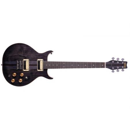 Guitarras Eléctricas Washburn H10TB-U Wing Series Hawk Trans Black Guitarra Eléctrica