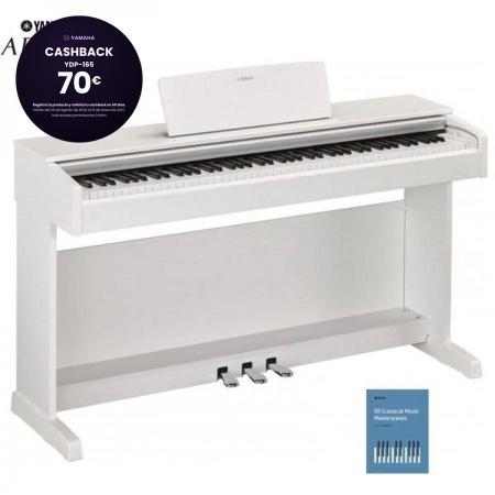 Pianos Electrónicos Yamaha YDP165WH Blanco Piano Digital