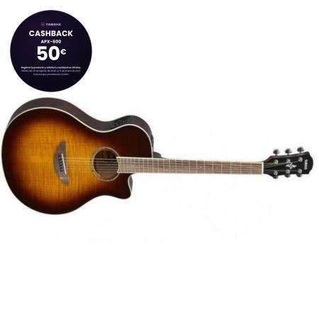 Guitarras Electroacústicas Yamaha APX600 Fmtbs Guitarra Electroacústica Tobacco Brown