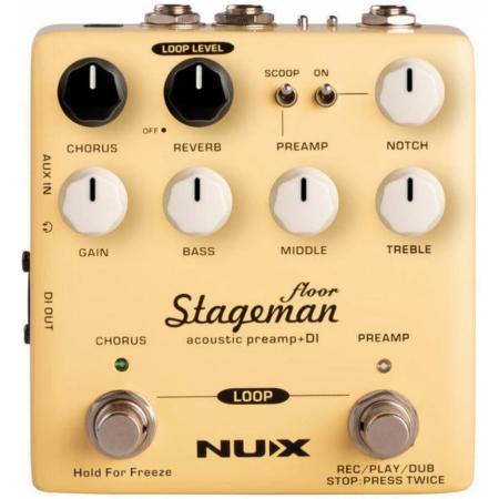 Pedales Nux NAP-5 Stageman Pedal previo para guitarra acústica