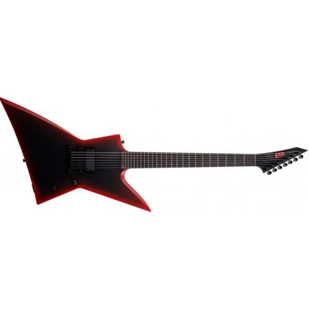 Guitarras Eléctricas LTD ESP LTD EXL-7 Baritone Black Metal Guitarra Eléctrica Black Red Burst Satin