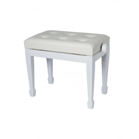 Banquetas para teclado Probench PB09MBS04 Banqueta Piano Blanco Mate