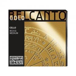 Cuerdas para instrumentos de arco Juego de cuerdas de cello Thomastik Belcanto Gold Medium 4/4