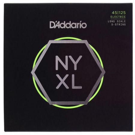 Cuerdas Bajo Daddario NYXL45125 Bass Set 45-125 Long 5 Strings