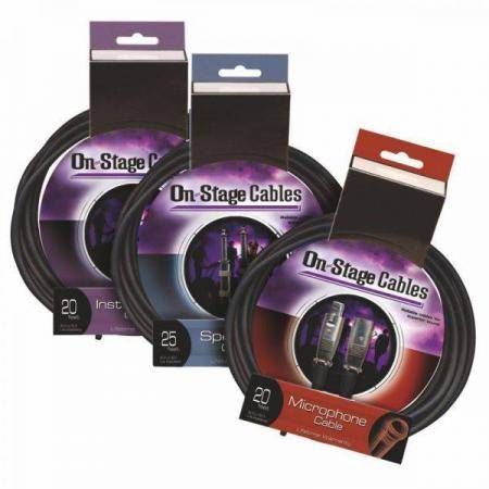Cables de Audio On Stage J/J IC-20R 20Ft 6,1 M Recto-Codo Cable