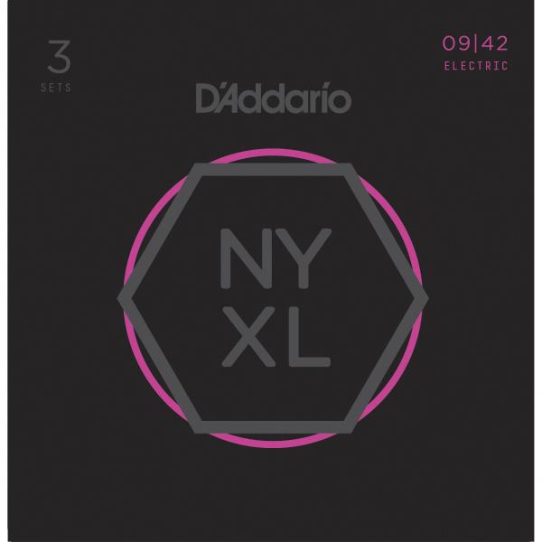 D´Addario NYXL0942 Pack De 3 Juegos Cuerdas