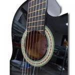 Guitarra clásica Negra Memphis cutaway