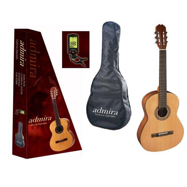 Admira Alba 4/4 Pack Guitarra Clásica Natural