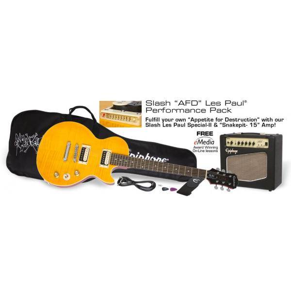 Epiphone Slash Afd Les Paul Yellow Pack Guitarra Eléctrica