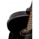 Guitarra Electroclásica Super Flat Memphis Negra A95NCETB