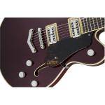  Gretsch G6609 Players Edition Broadkaster® Center Block Double-Cut with V-Stoptail, USA Full'Tron™ Pickups, Dark Cherry Stain