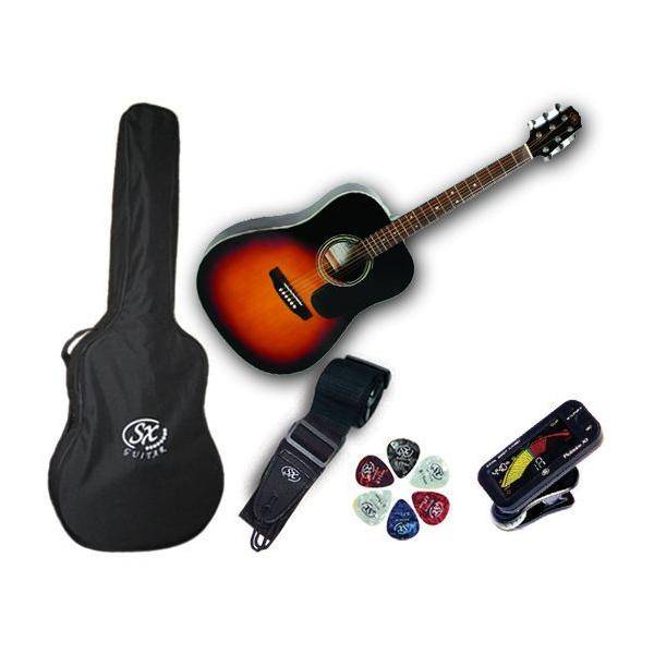 SX SA1 SK VS Pack Guitarra acústica