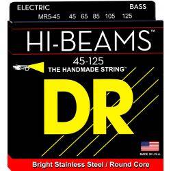 Cuerdas Bajo Dr MR5-45 Hi Beam 45-125 Cuerdas Bajo 5 Cuerdas