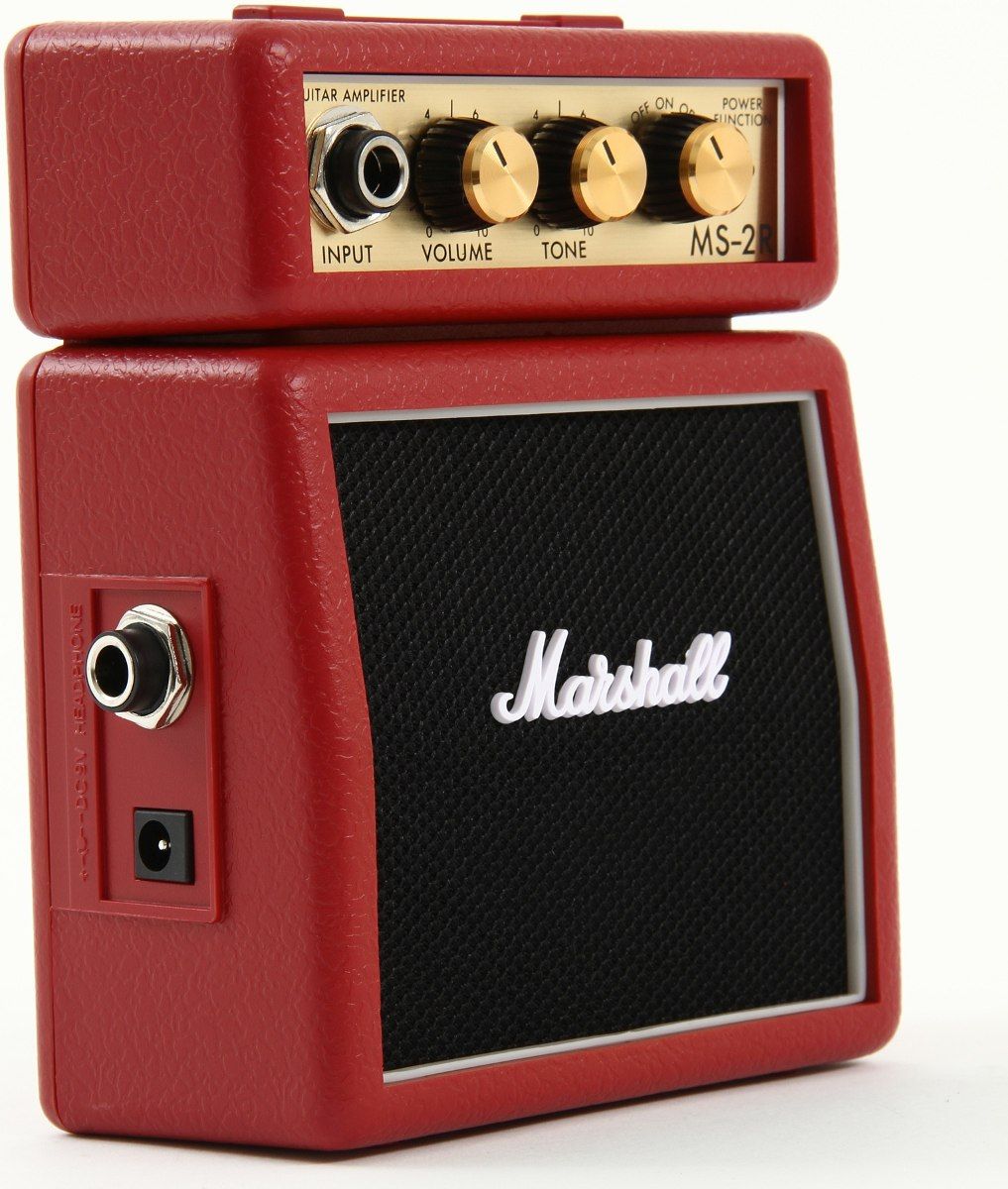 Gemidos heroína Herencia Comprar Marshall MS2 Rojo Mini Amplificador Guitarra | Musicopolix