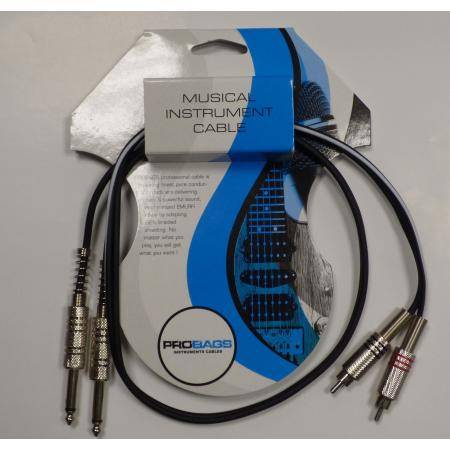 Cables de Audio Completos Probag Cable Audio TRC1053Fts Jack Mono Rca Macho