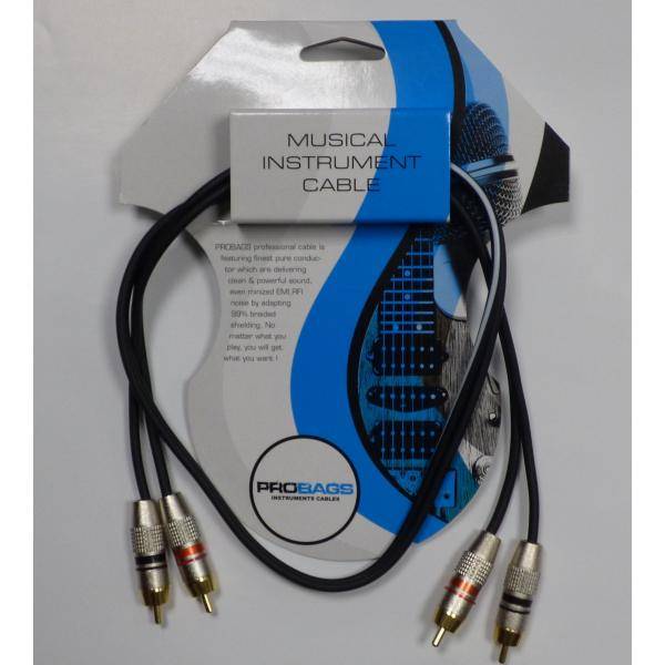 Probag Cable De Audio Rca Doble 1M