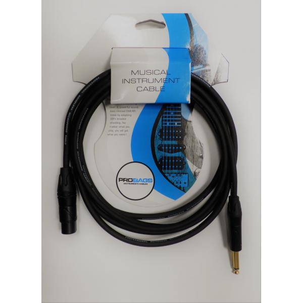 Probag Cable Micro Xlr Hembra Jack 3M