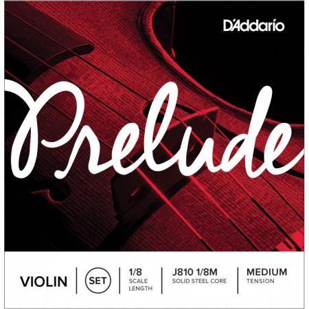 Cuerdas para instrumentos de arco Juego Daddario Violín Prelude J810 1/8 Med