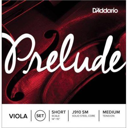 Cuerdas para instrumentos de arco D'Addario Cuerdas Viola Prelude J910SM Short Med