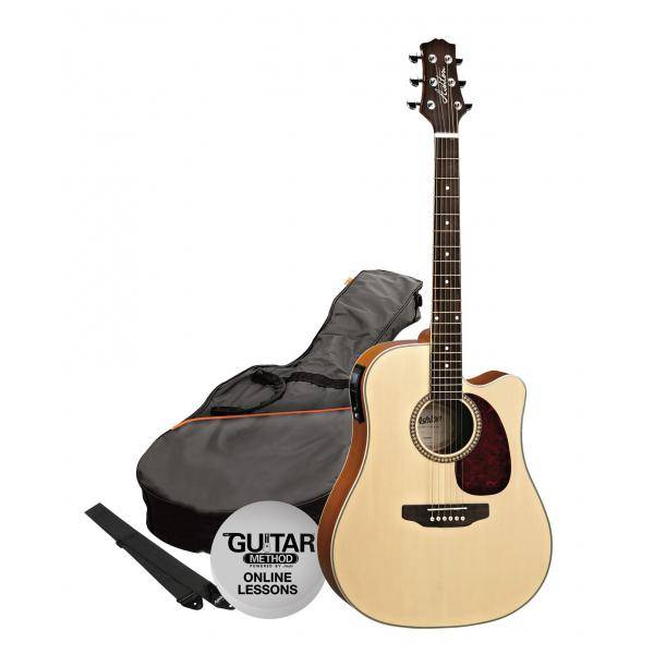 Ashton SPD25CEQNT Pack Guitarra Electroacústica Natur