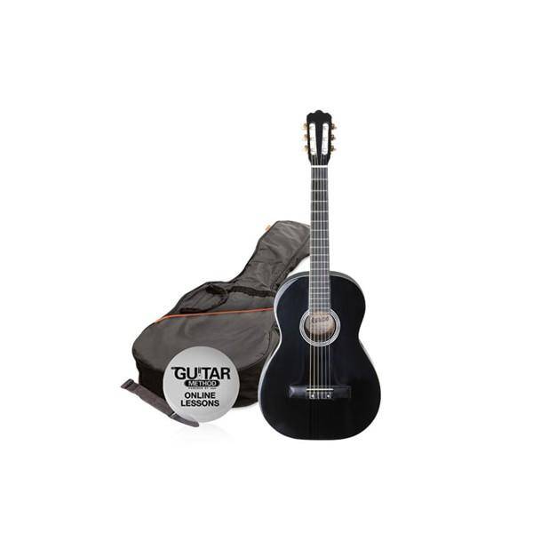 Ashton SPCG34BK Pack Guitarra Clásica 3/4 Black