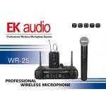 EK Audio 2 microfónos inalámbricos mano WR25 UHF