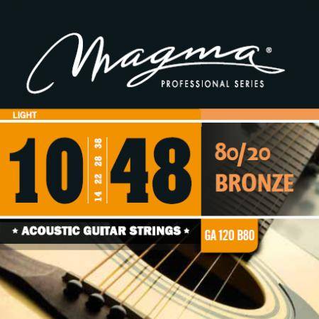 Cuerdas Guitarra Acústica Magma GA120B80 Juego De Cuerdas De Guitarra Acústica