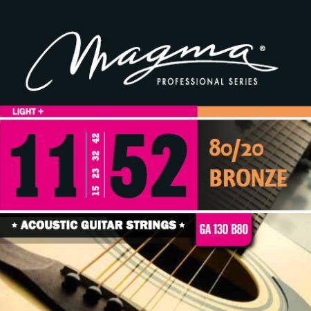 Cuerdas Guitarra Acústica Magma GA130B80 Juego De Cuerdas De Guitarra Acústica