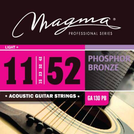 Cuerdas Guitarra Acústica Magma GA130PB Juego De Cuerdas De Guitarra Acústica