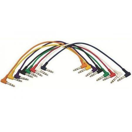 Cables para Instrumentos On Stage PC1817QTR R17 Cable Pedales Pack De 8
