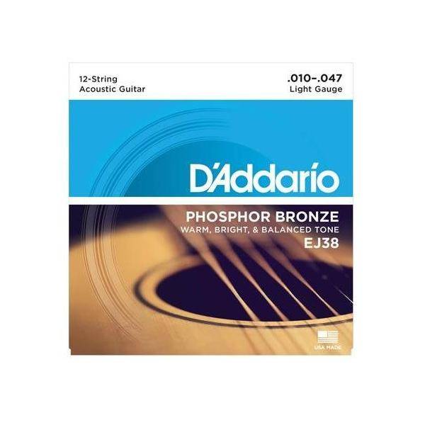 Juego Cuerdas EJ-38 (010-027) Guitarra Acústica D'Addario