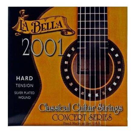 Cuerdas Guitarra Clásica Juego La Bella 2001 T. Hard Flamenca